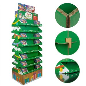 Custom Christmas Tree Cardboard Display Stand