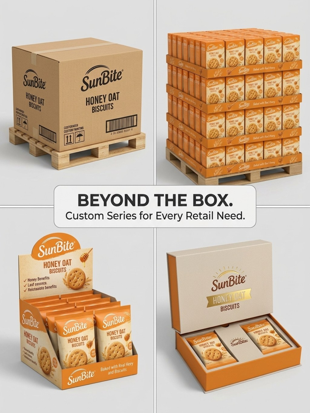 Custom Cookie Packaging and Retail Display Box Series