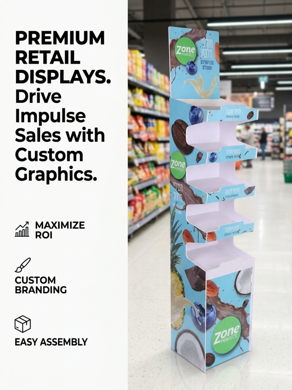 Custom 5-Tier Snack Display Stand