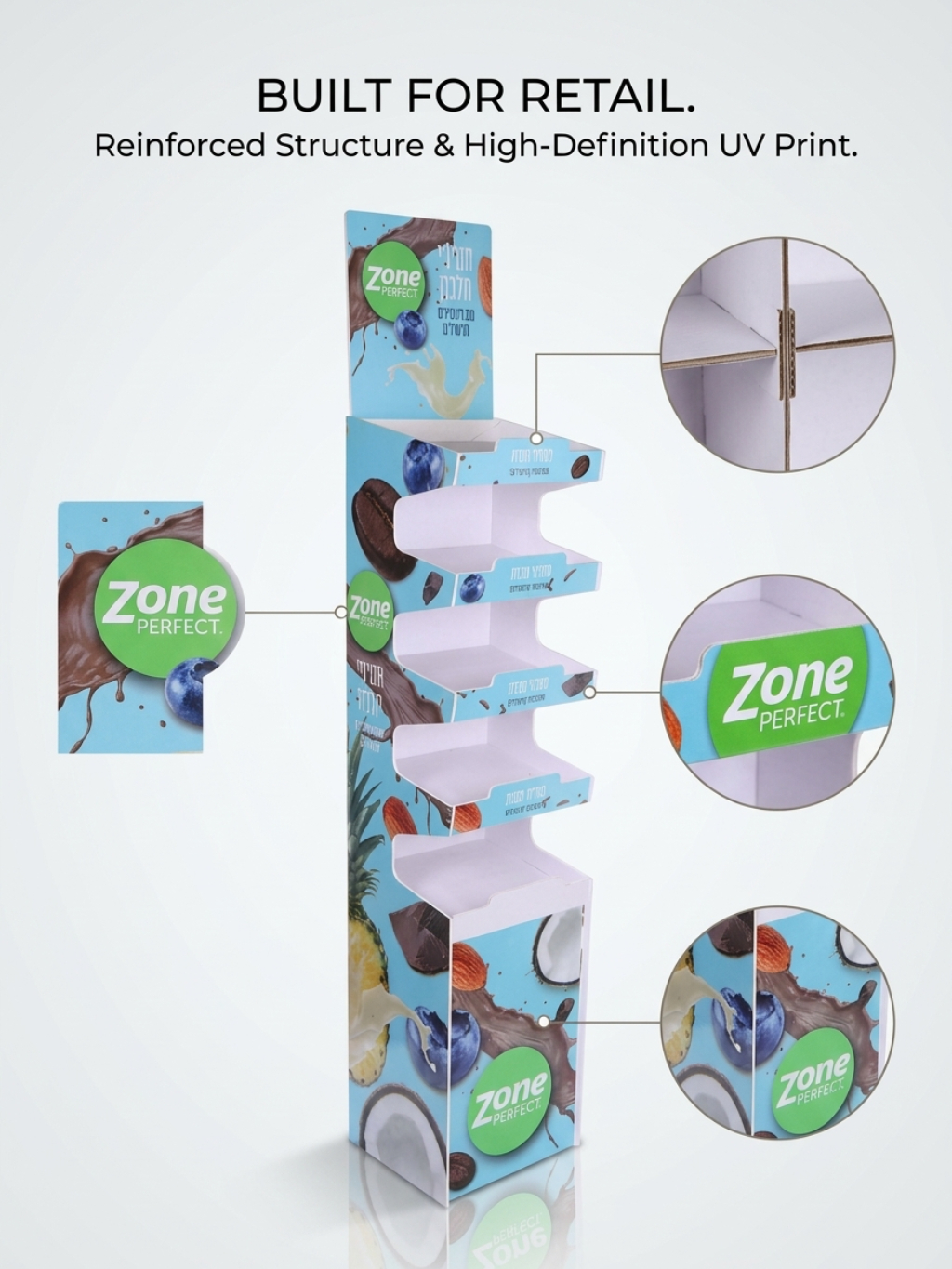 Custom 5-Tier Snack Display Stand