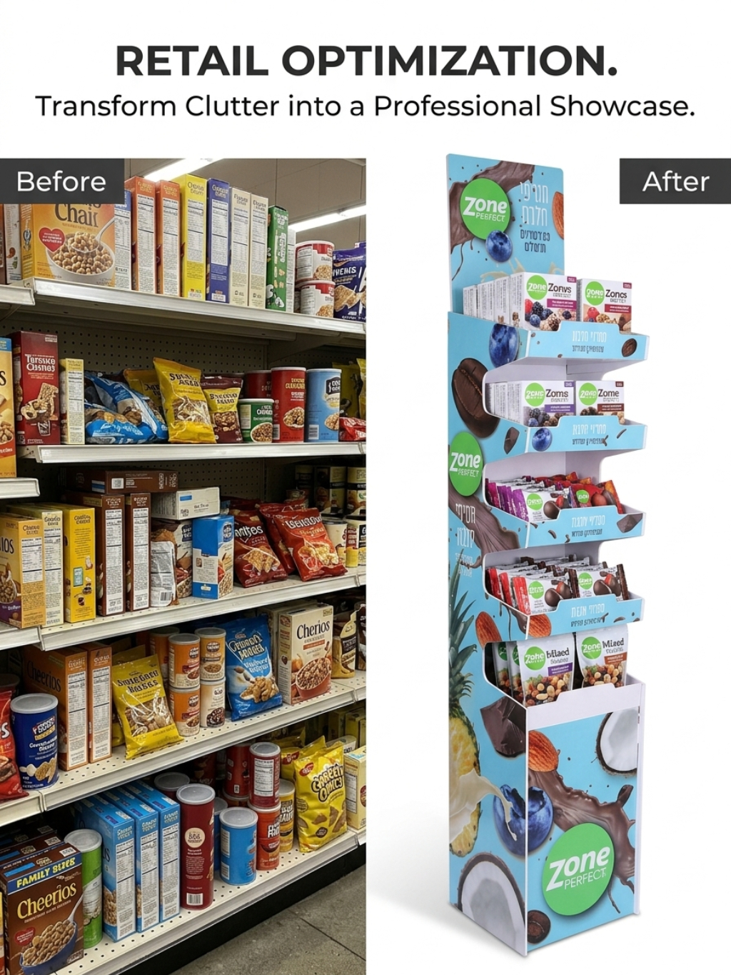 Custom 5-Tier Snack Display Stand