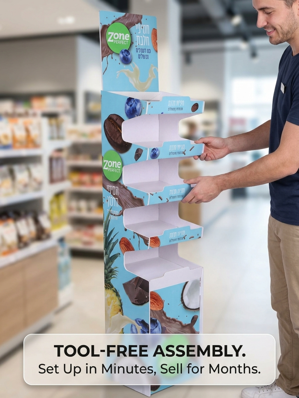Custom 5-Tier Snack Display Stand