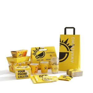 Custom Fried Chicken Fast Food Packaging Set