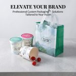 Custom Ice Cream Cup and Insulated Bakery Takeaway Bag Set - image 3