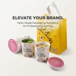 Custom Ice Cream Cup and Insulated Bakery Takeaway Bag Set - image 6