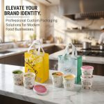 Custom Ice Cream Cup and Insulated Bakery Takeaway Bag Set - image 9