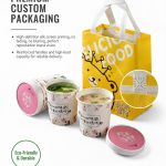 Custom Ice Cream Cup and Insulated Bakery Takeaway Bag Set - image 10