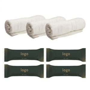 Custom Logo Oshibori Towels for Hotels and Airlines