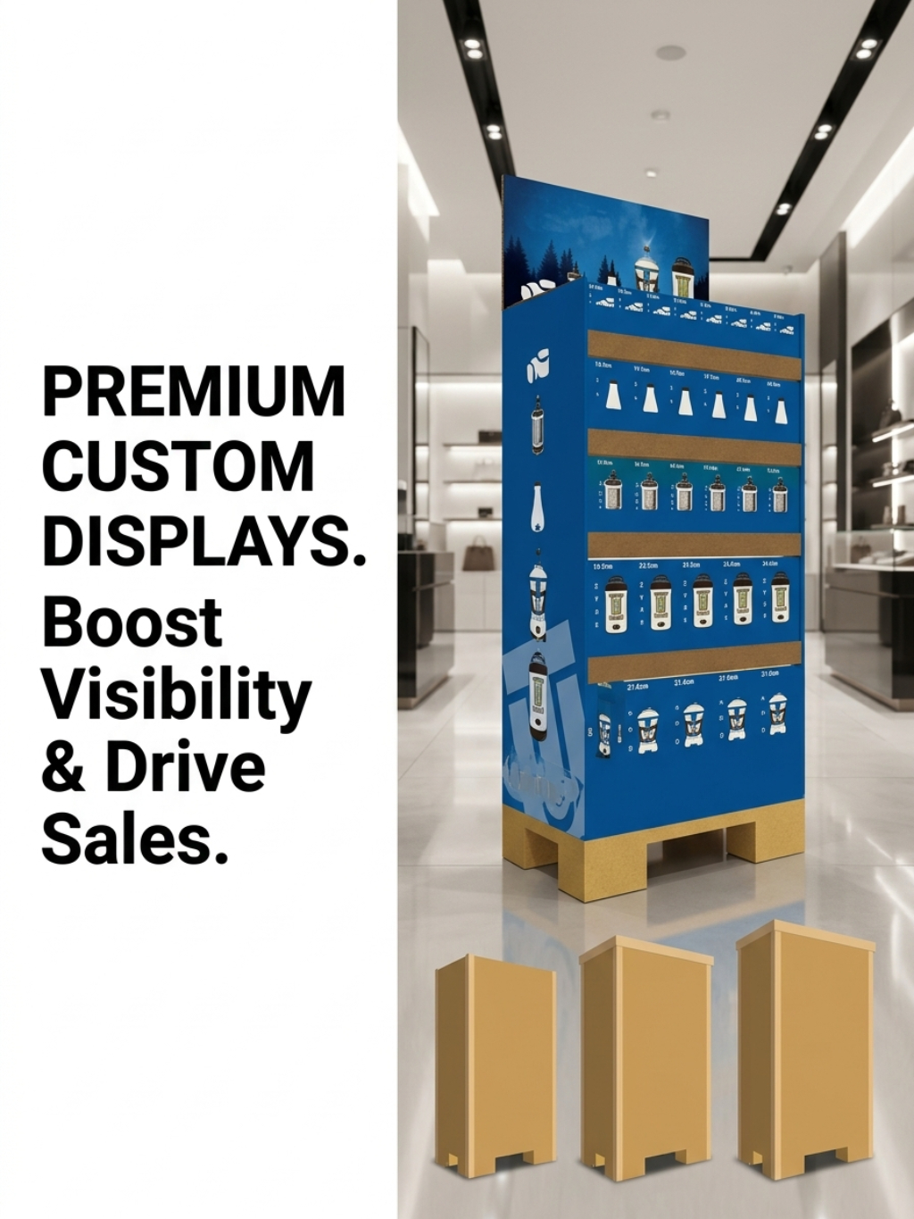 Custom Multi-Tier Retail Floor Display
