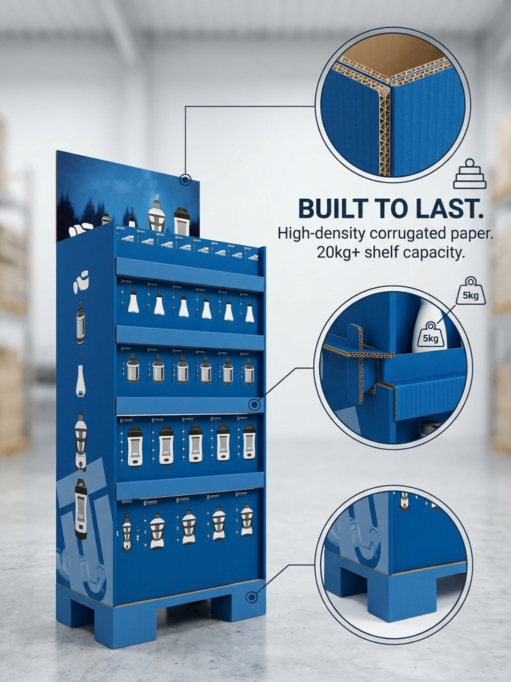 Custom Multi-Tier Retail Floor Display