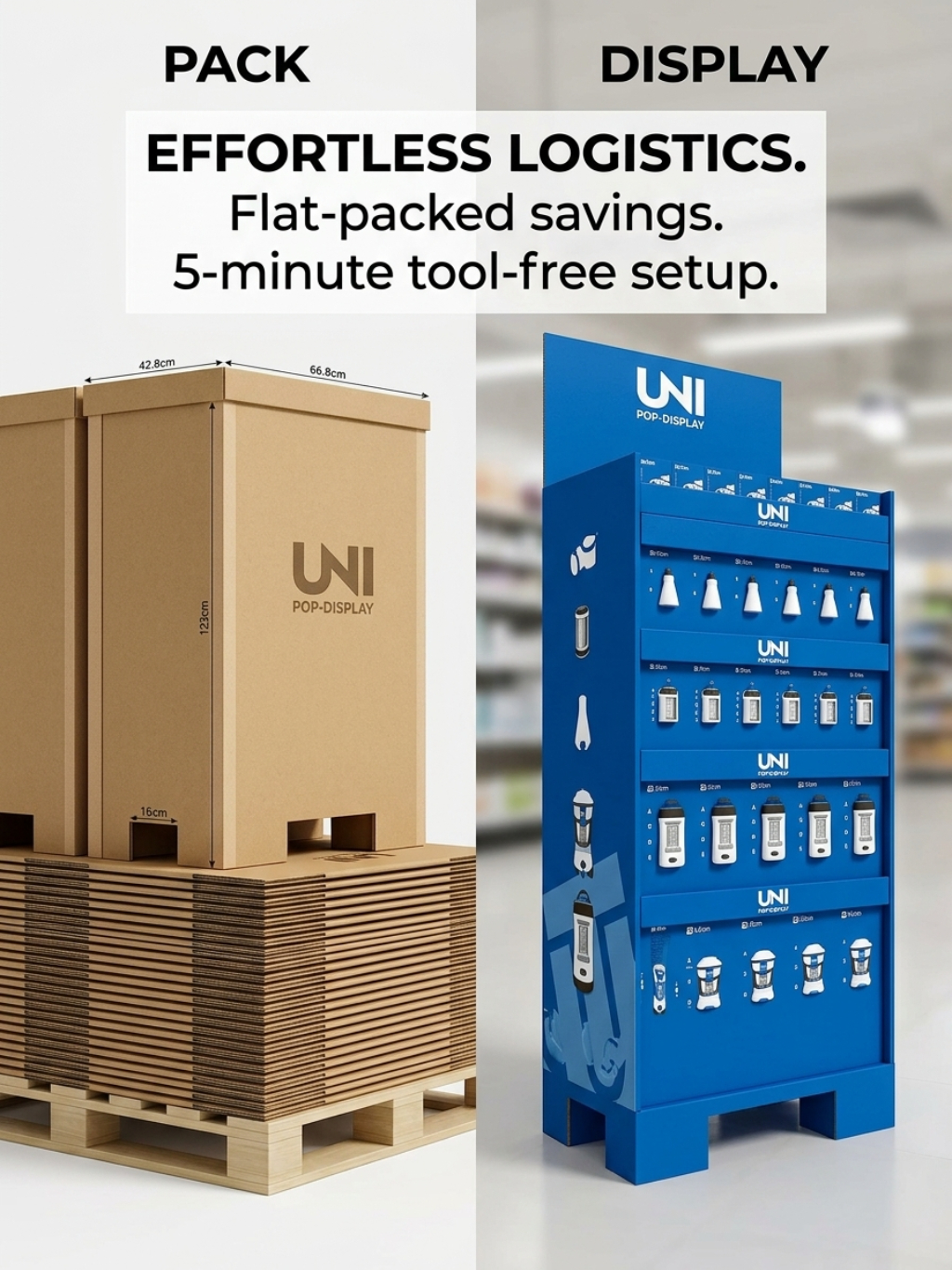 Custom Multi-Tier Retail Floor Display