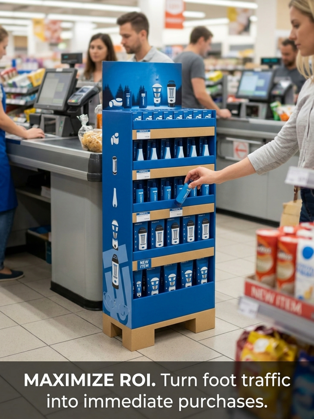 Custom Multi-Tier Retail Floor Display