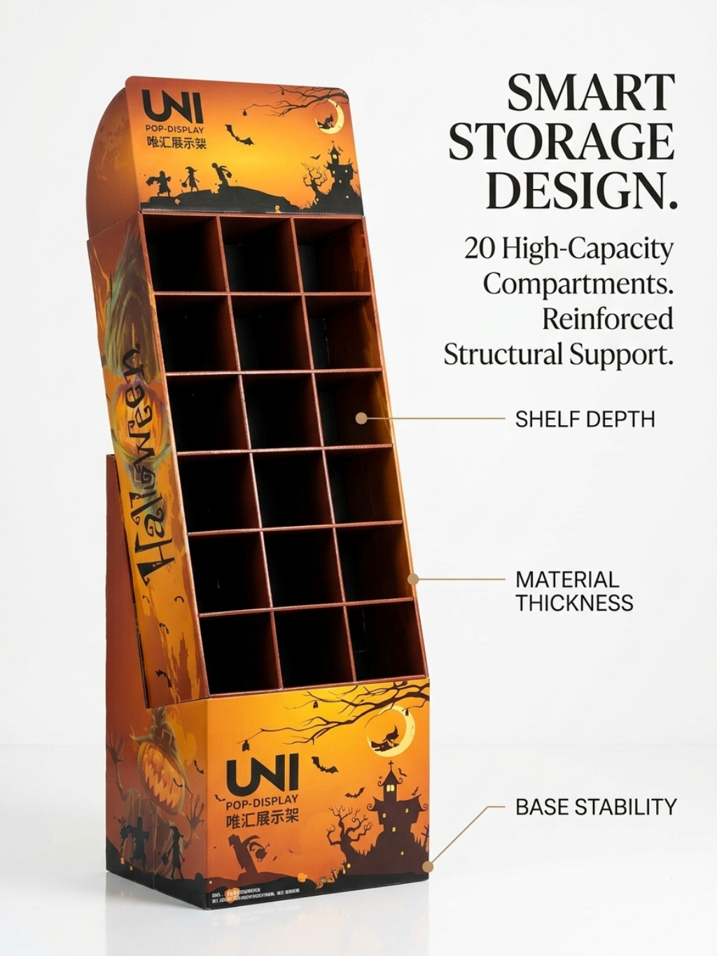 Custom Multi-Tier Corrugated Retail Display Stand