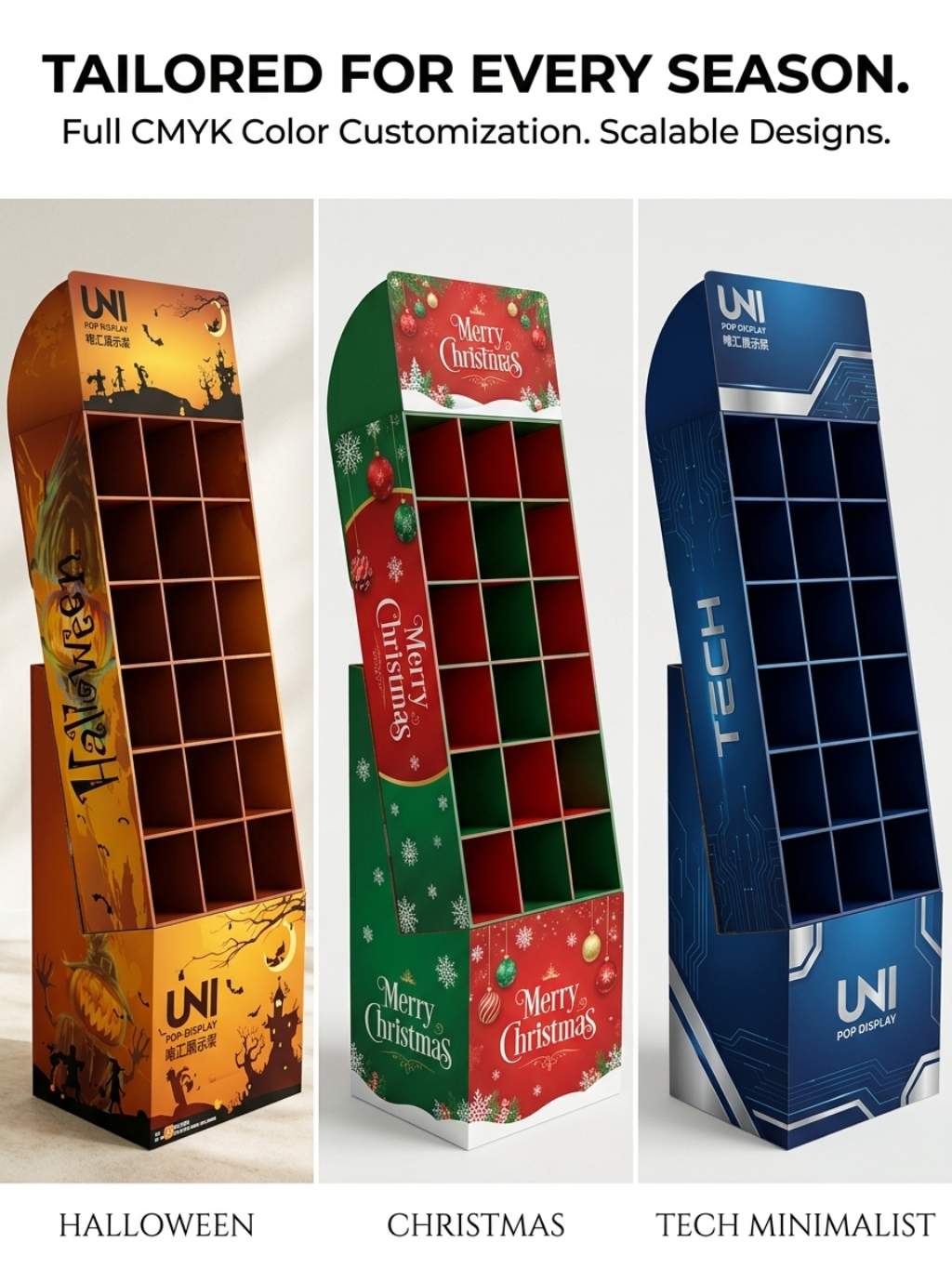 Custom Multi-Tier Corrugated Retail Display Stand