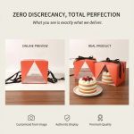 Custom Orange Clear Window Cake Box and Bakery Packaging Set - image 12