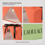 Custom Orange Clear Window Cake Box and Bakery Packaging Set - image 15