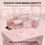 Custom Pink Clear Birthday Cake Box with Ribbon - image 3