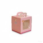 Custom Pink Clear Birthday Cake Box with Ribbon - image 13