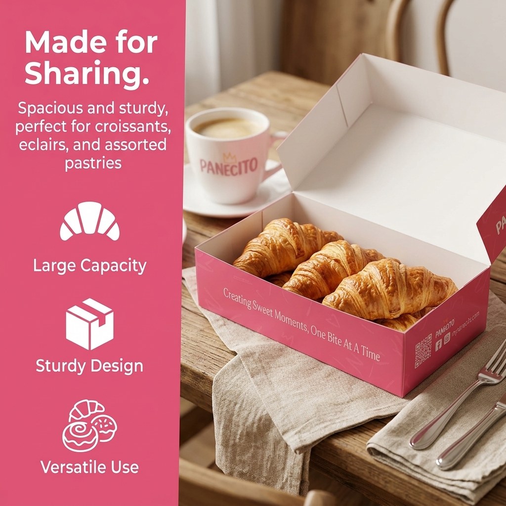 Custom Pink Cookie Box and Dessert Packaging Set