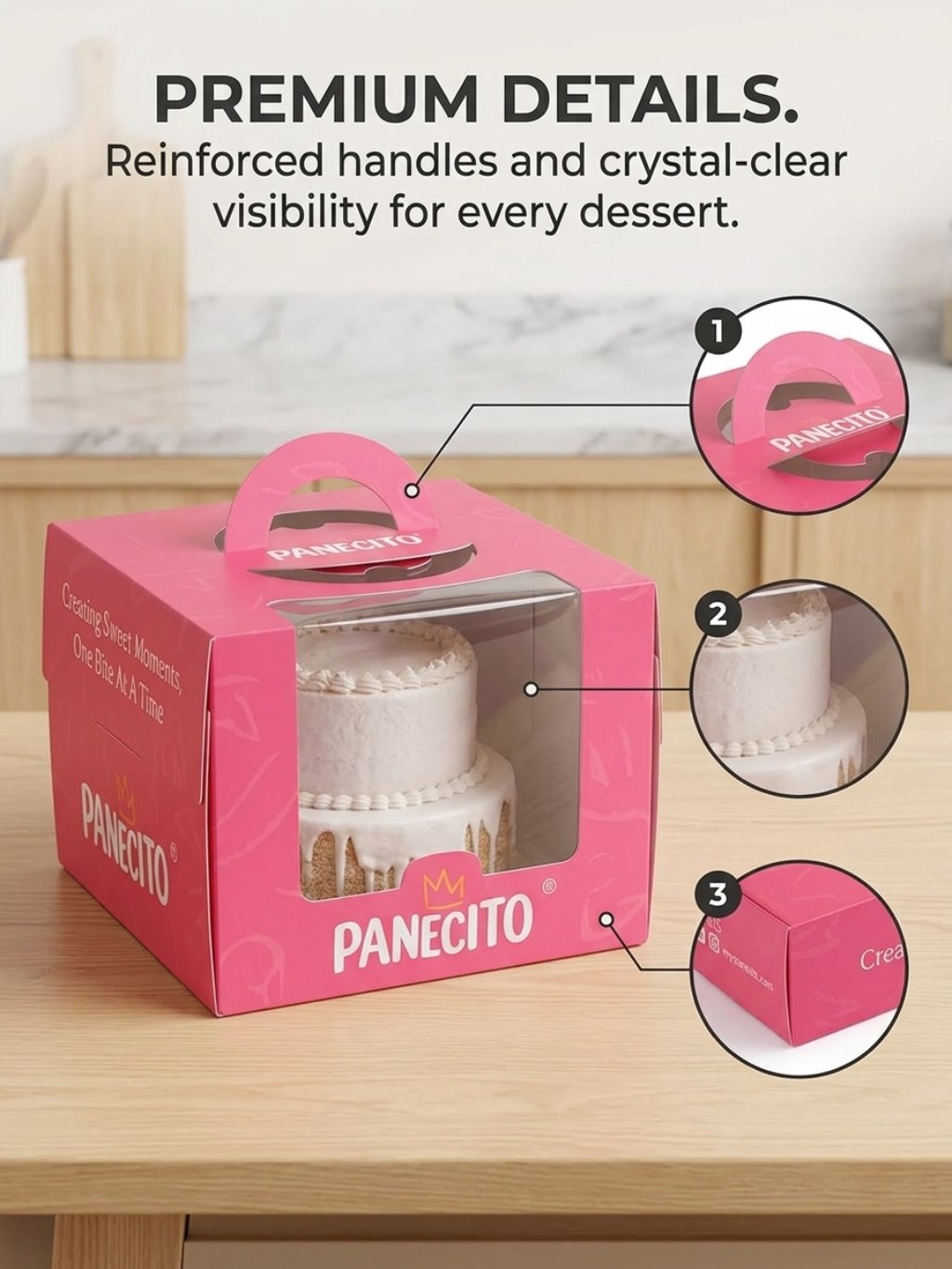 Custom Pink Cookie Box and Dessert Packaging Set