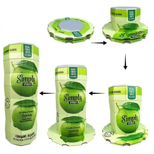 Custom Pop-Up Bottle Display Tower