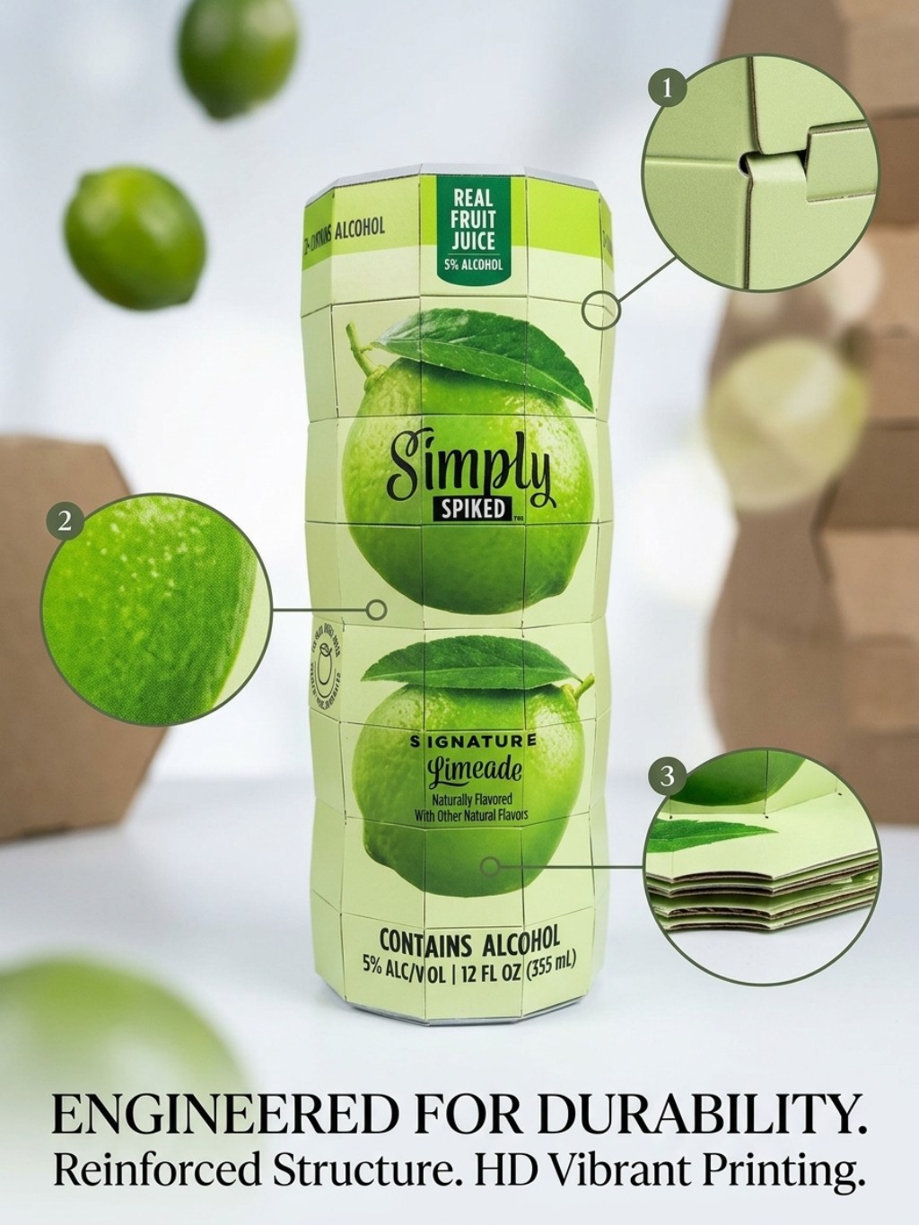 Custom Pop-Up Bottle Display Tower