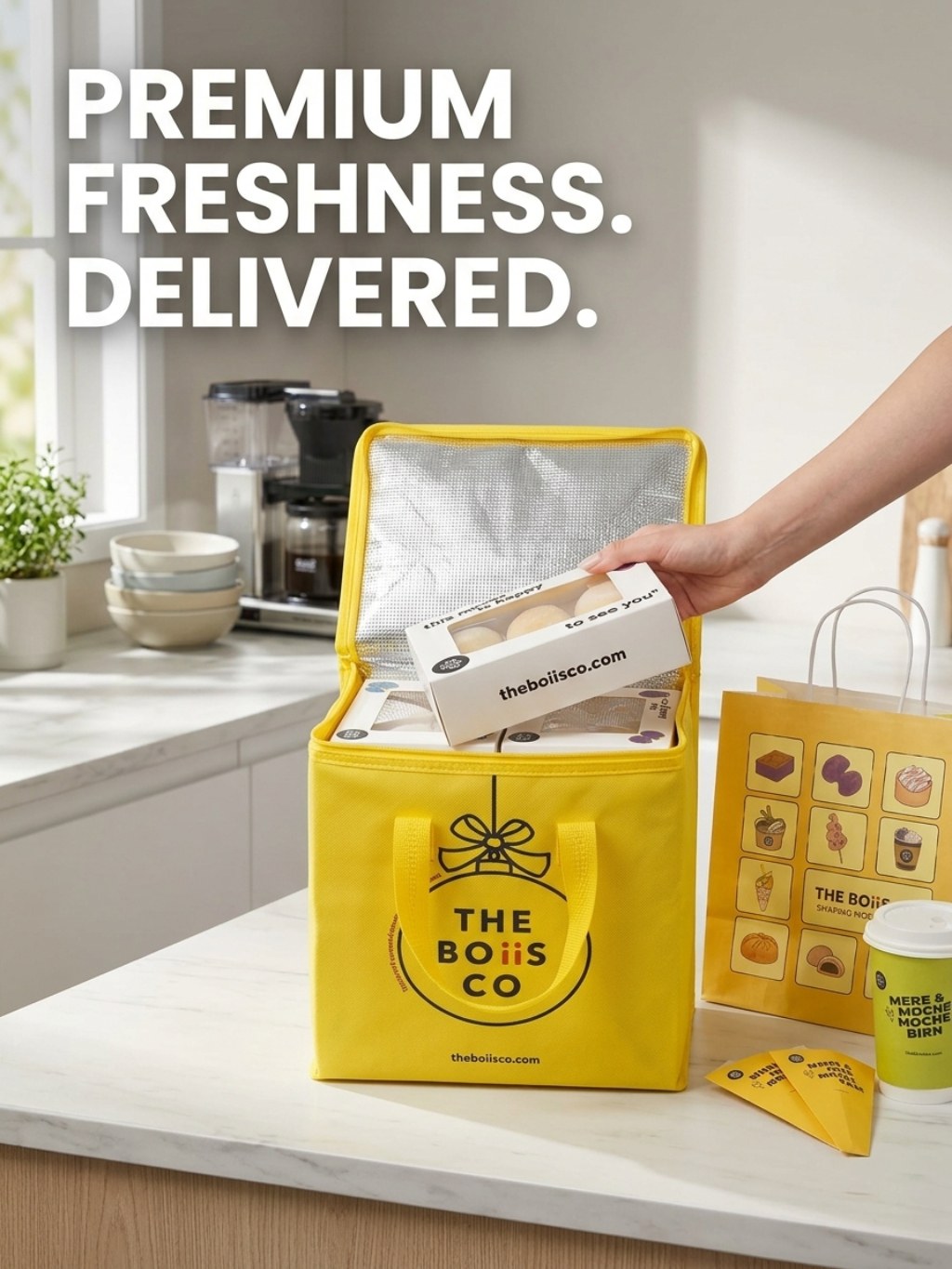 Custom Printed Paper Takeout Bags with Handles