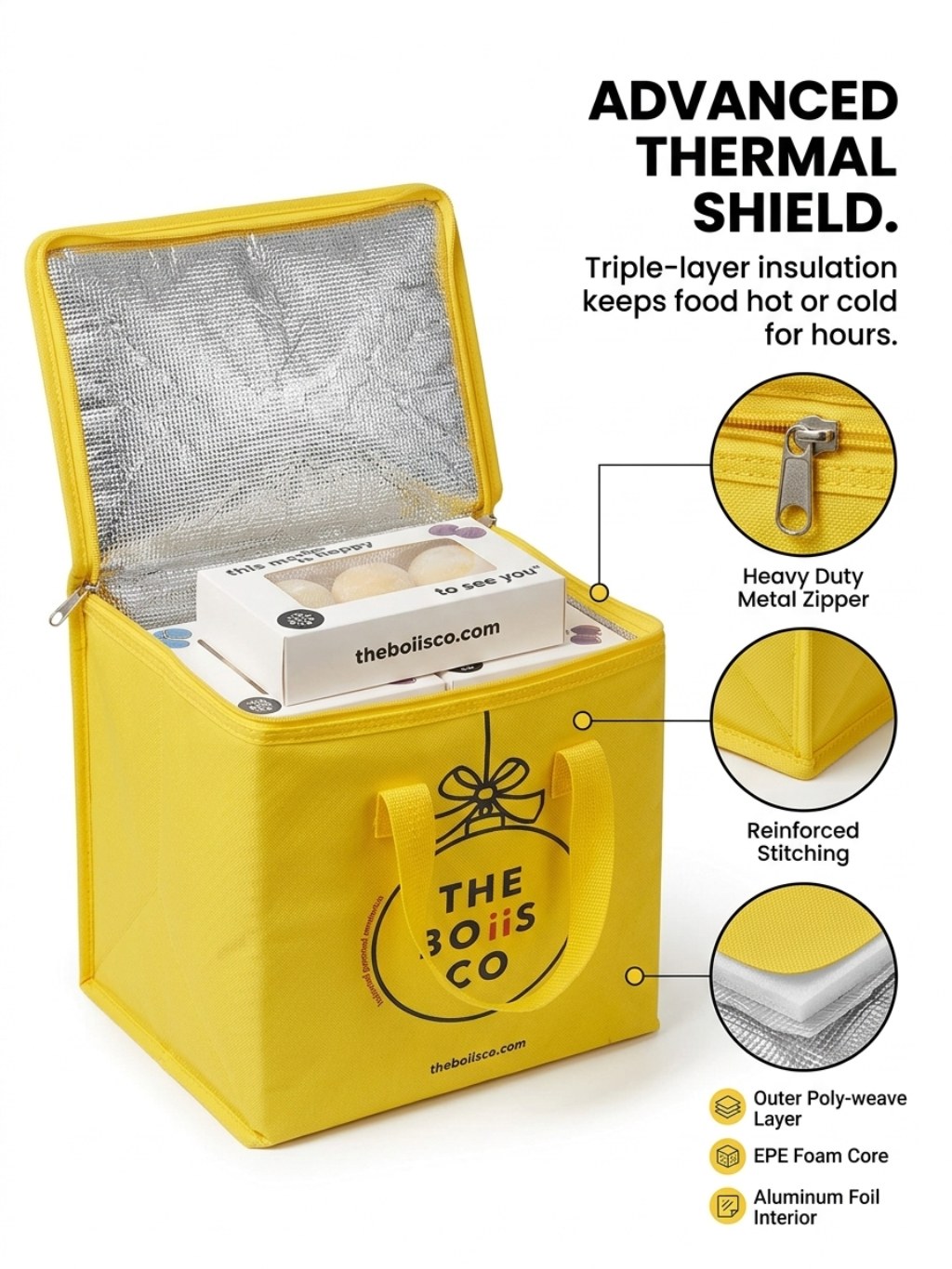 Custom Printed Paper Takeout Bags with Handles