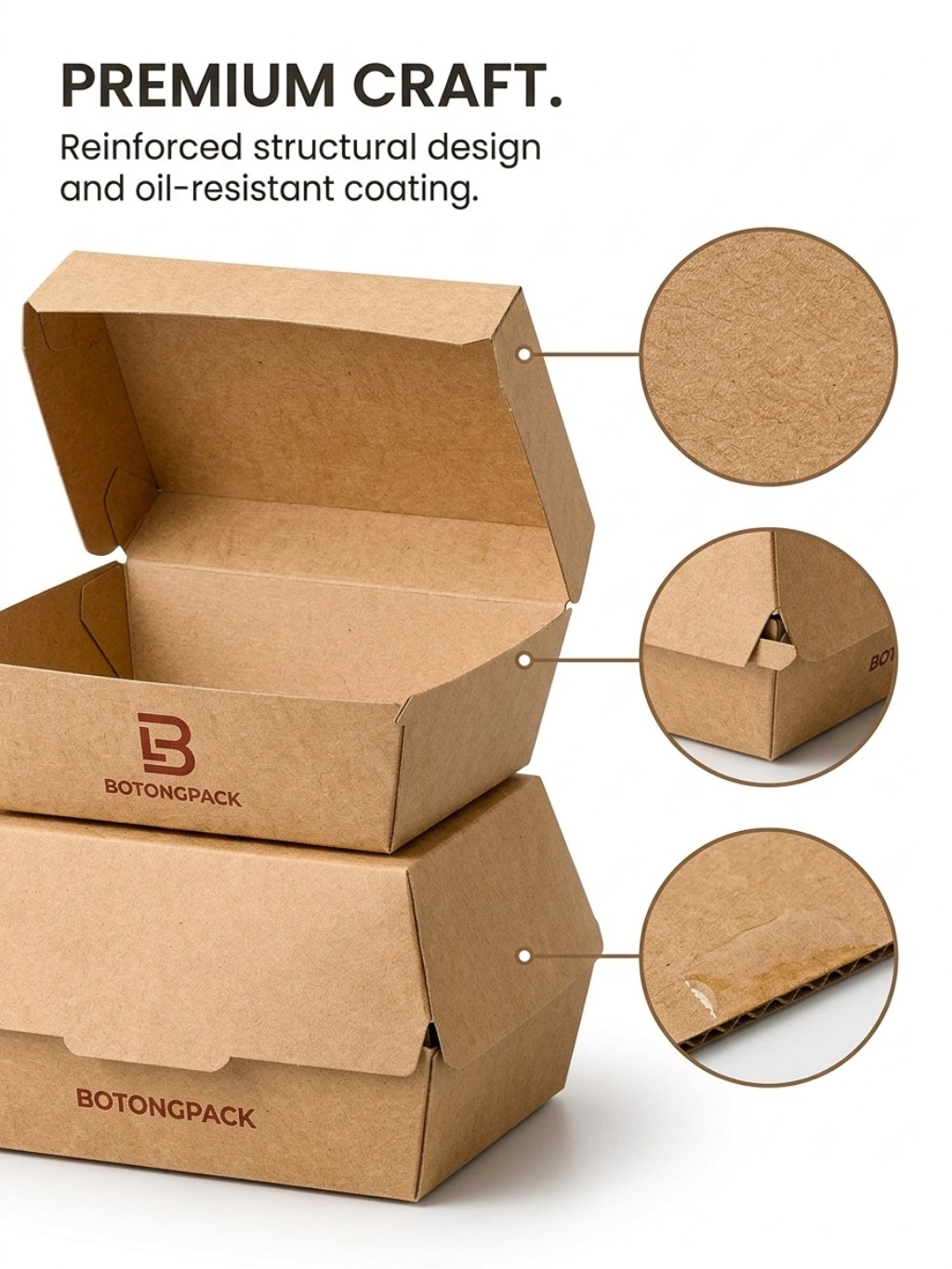Custom Red Fast Food Takeaway Packaging Set