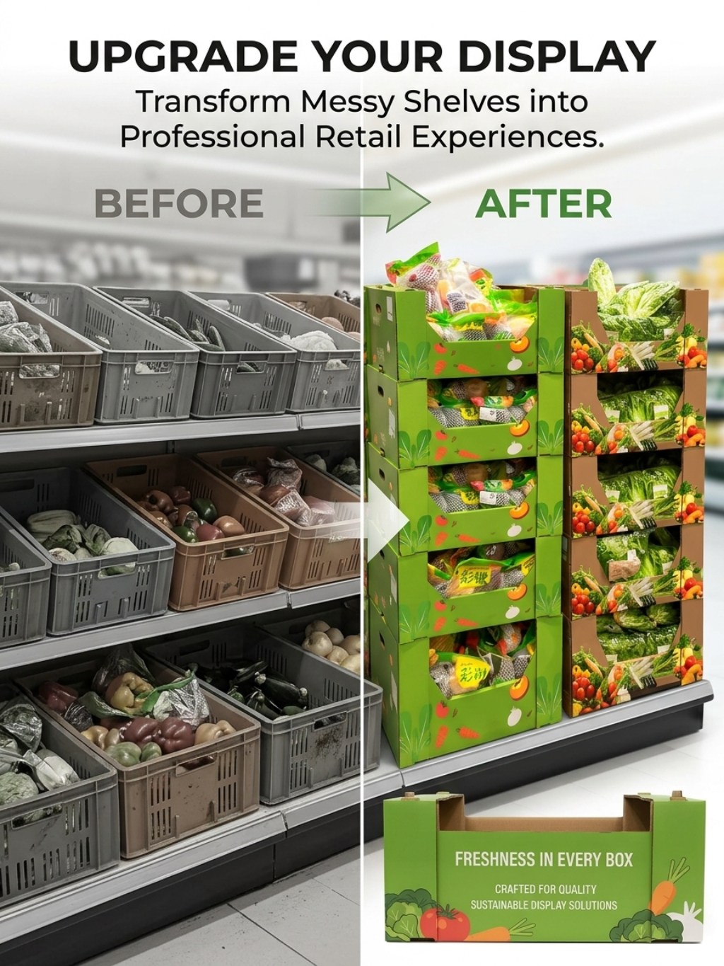 Custom Stackable Fruit and Produce Display Stand