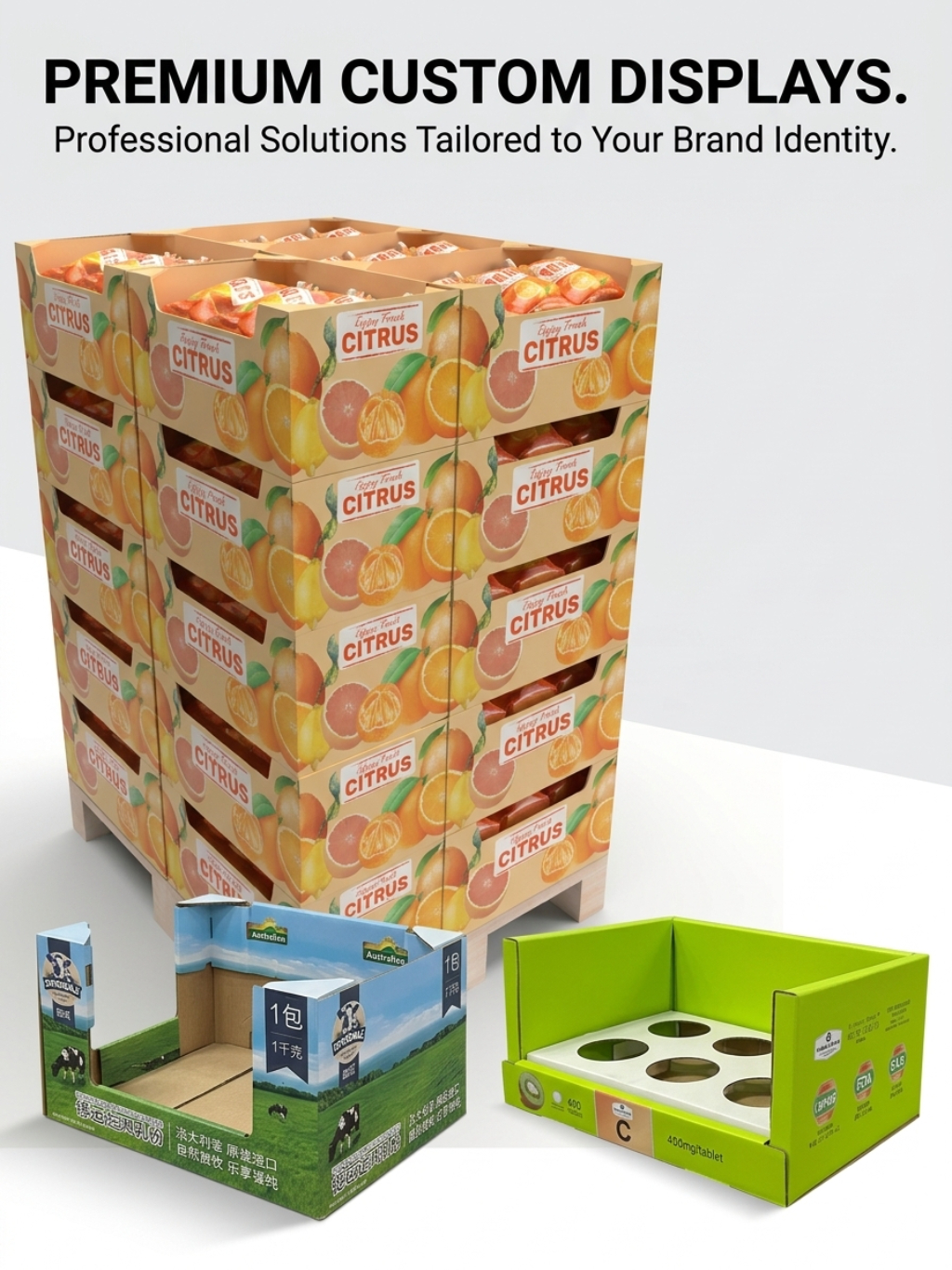 Custom Stackable PDQ Display Trays