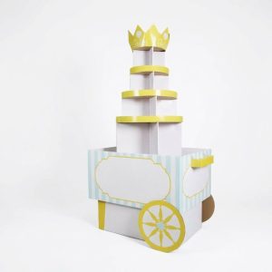 Custom Tiered Cardboard Display Cart for Gifts and Toys