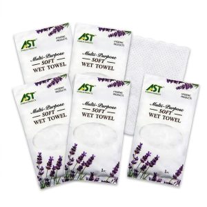 Lavender Scent Soft Wet Towels for Hospitality