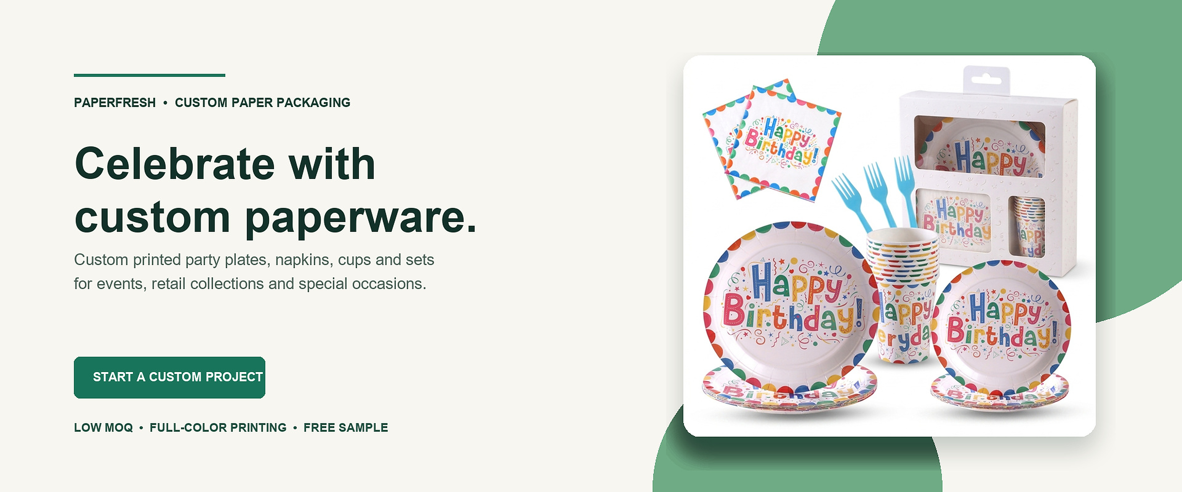 Celebrate With Custom Paperware