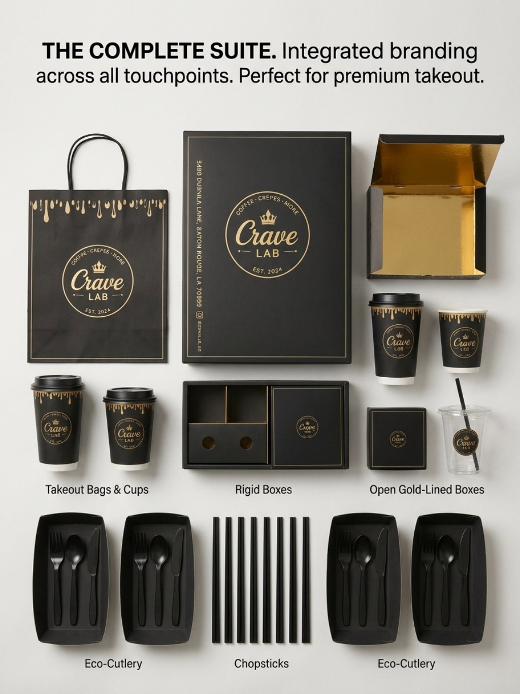 Premium Custom Sushi Takeaway Packaging Box Series