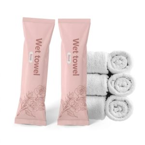 Rose Scent Individually Wrapped Wet Towels